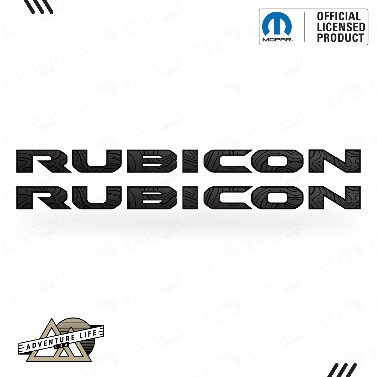 RUBICON Hood Lettering | Set of 2