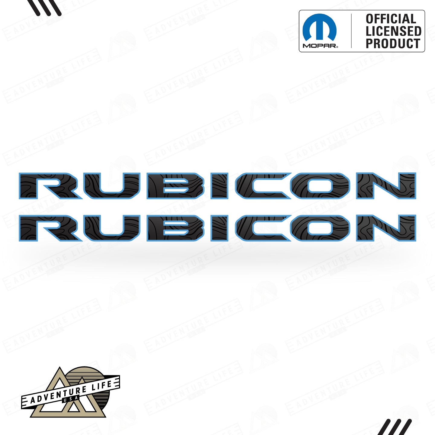 RUBICON Hood Lettering | Set of 2