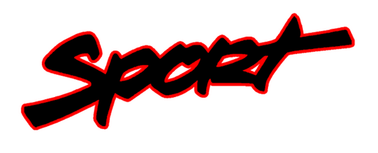 Jeep TJ "SPORT" Fender Emblems - PAIR L/R Sides - Two Color Stacked