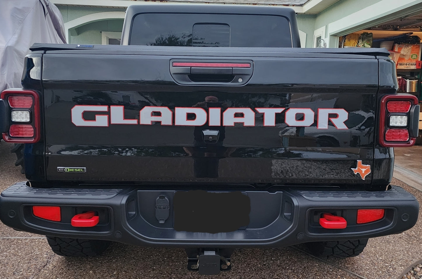 Jeep "GLADIATOR" Tailgate Emblem -  Two Color Stacked