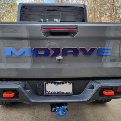 Jeep Gladiator "MOJAVE" Tailgate Emblem -  Two Color Stacked