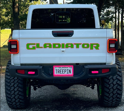 Jeep "GLADIATOR" Tailgate Emblem -  Two Color Stacked