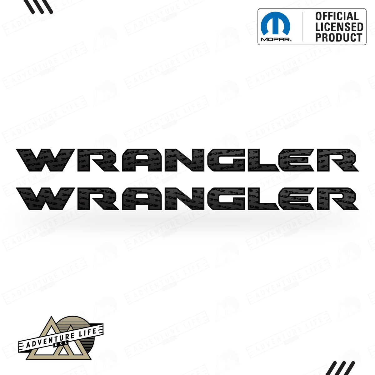 WRANGLER Hood Lettering | Set of 2