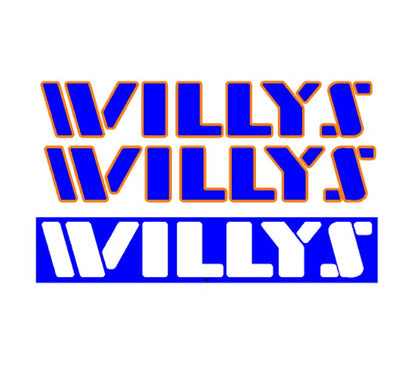 Jeep JT/JL "WILLYS" Hood Emblem