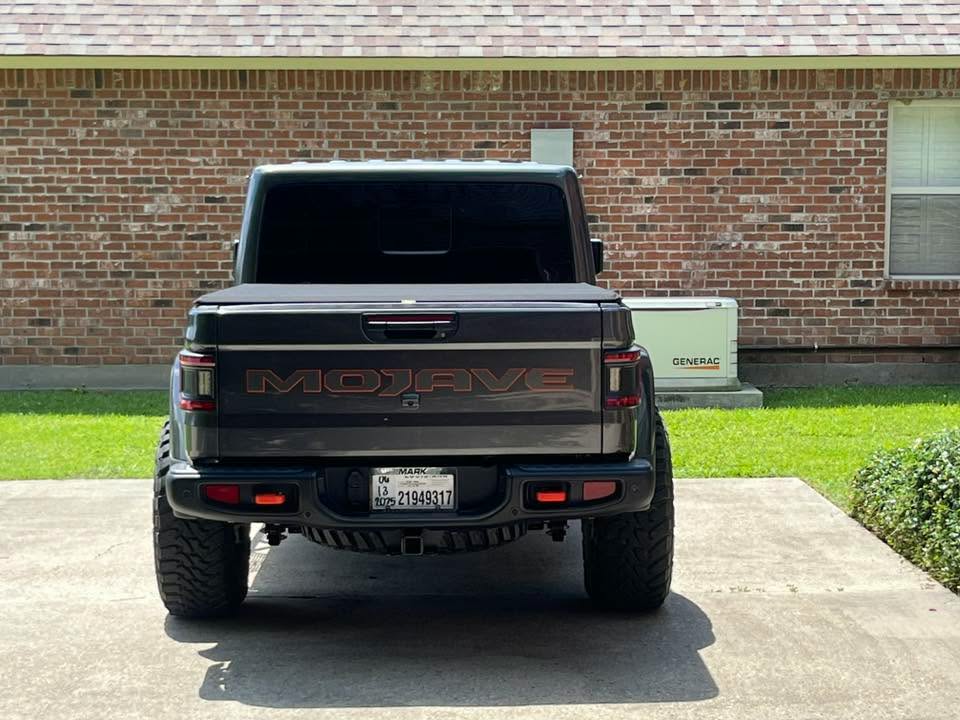 Jeep Gladiator "MOJAVE" Tailgate Emblem -  Two Color Stacked