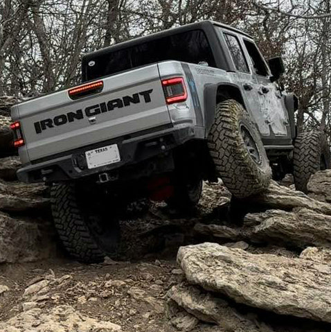 Jeep Gladiator "CUSTOM NAME" Tailgate Emblem -  Two Color Stacked