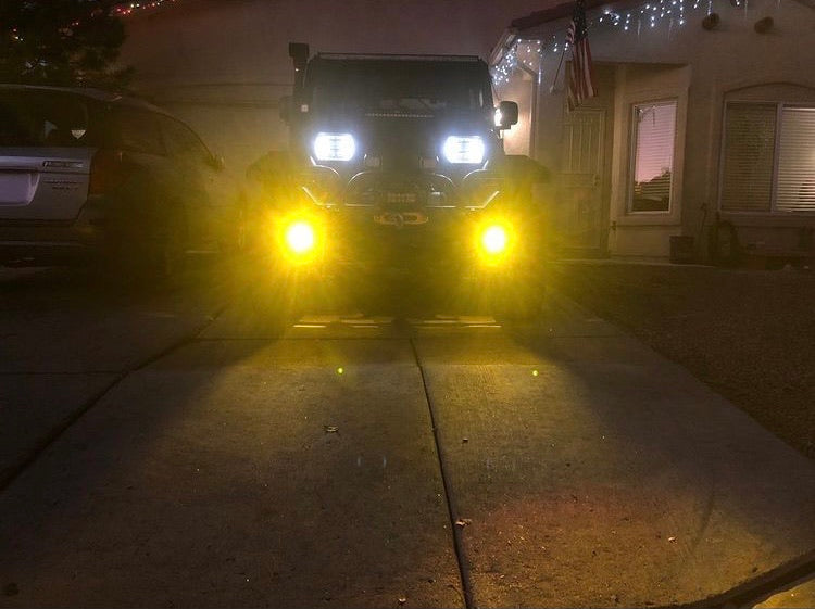 Jeep TJ XJ YJ ZJ Steerable Knuckle Pod Light Mounts (1984-2006 Wrangler/Cherokee)