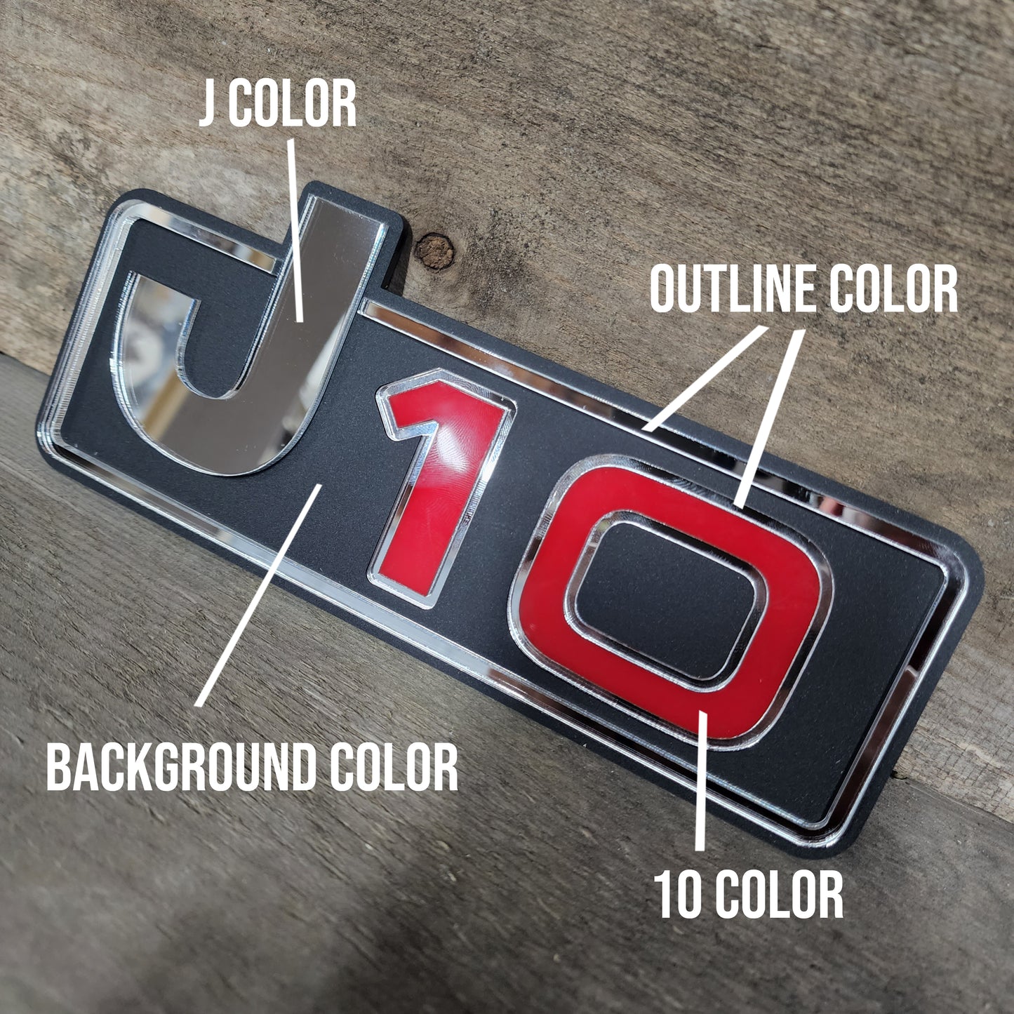 Jeep J10 Gladiator Fender Emblems - Single