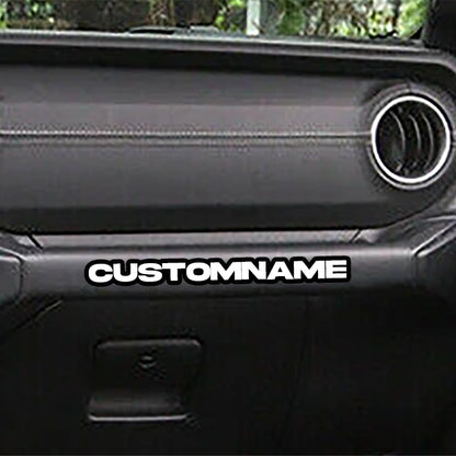 CUSTOM NAME Grab Handle Emblem for Jeep JL / JT
