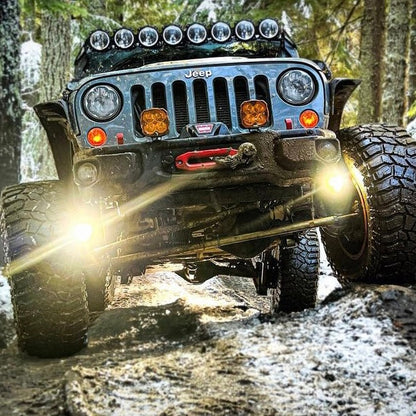 Jeep JK Steerable Knuckle Pod Light Mounts (2007-2018 Wrangler)