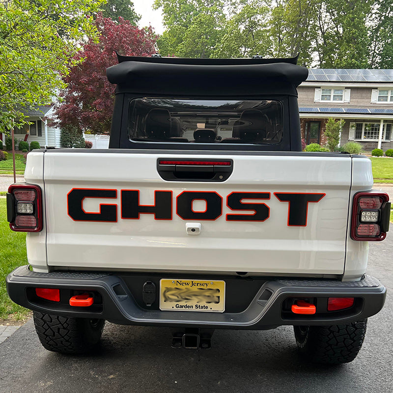 Jeep Gladiator "CUSTOM NAME" Tailgate Emblem -  Two Color Stacked