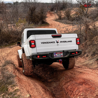 Jeep Gladiator "CUSTOM NAME" Tailgate Emblem -  Two Color Stacked