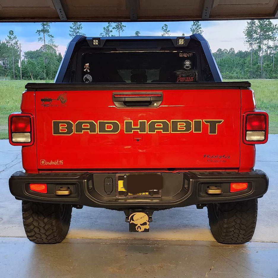 Jeep Gladiator "CUSTOM NAME" Tailgate Emblem -  Two Color Stacked