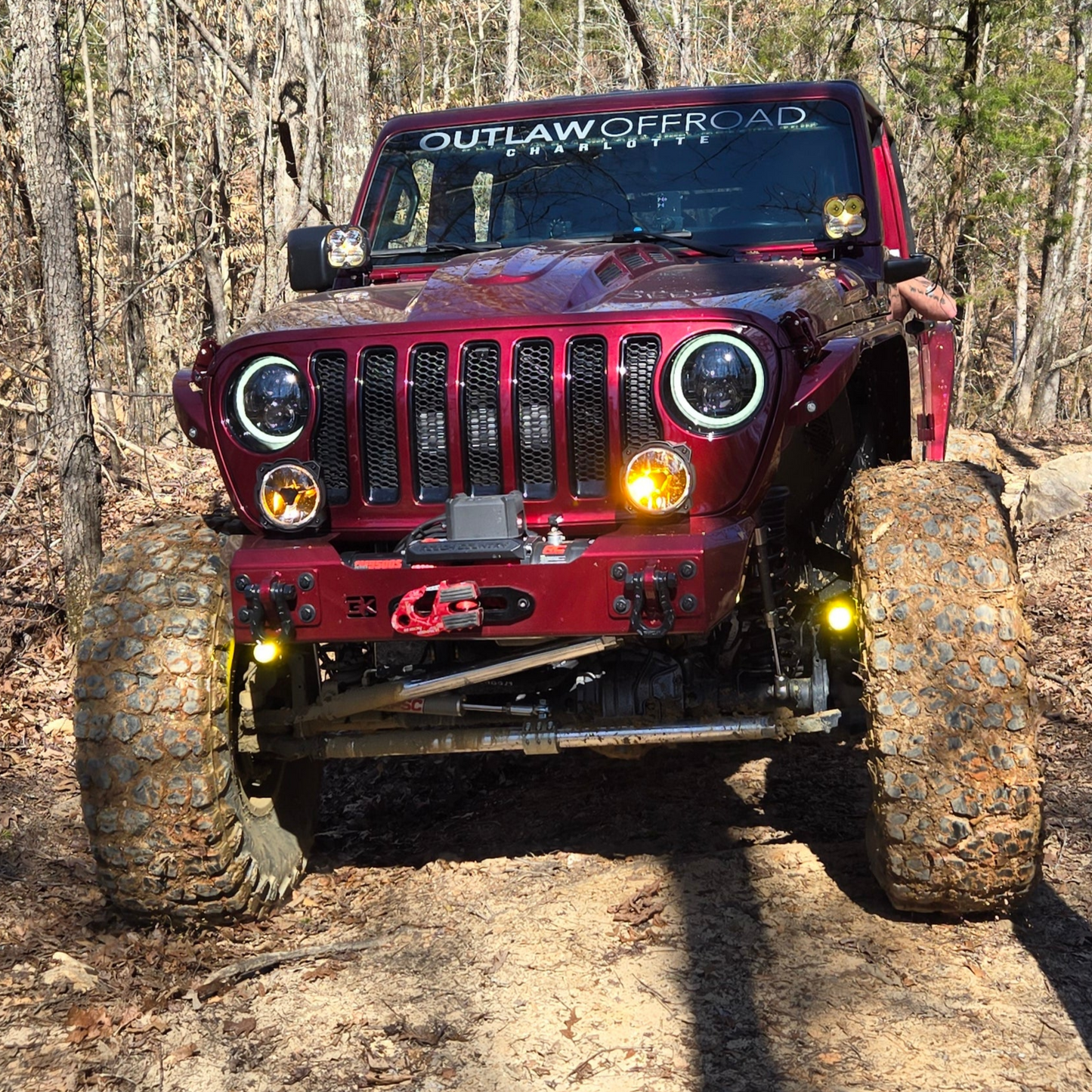 Gauntlet Front Bumper w/Winch Plate for Jeep JL/JT  (2018-2024)