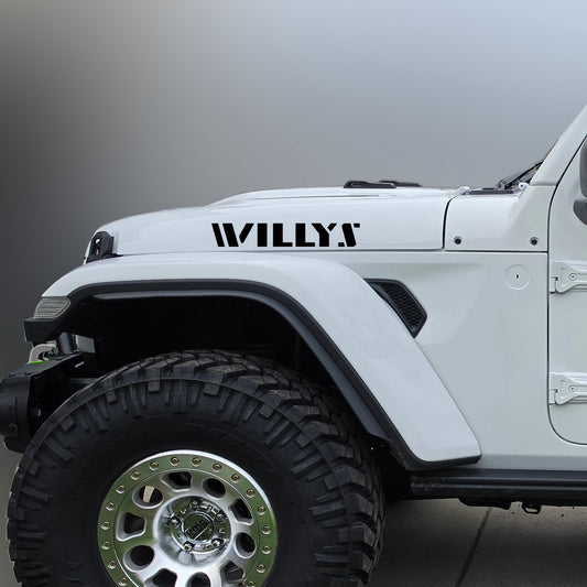 Jeep JT/JL "WILLYS" Hood Emblem