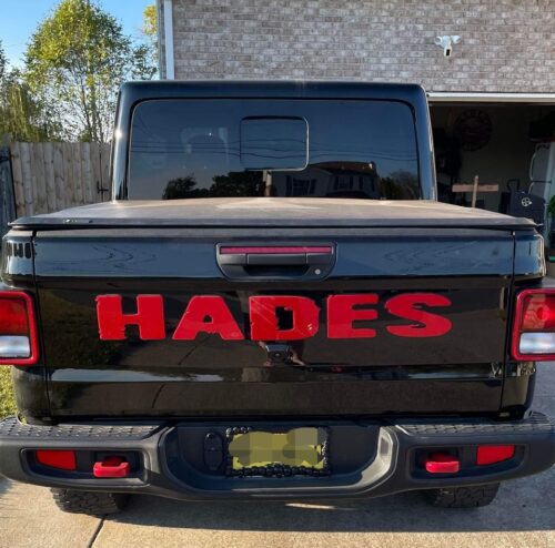 Custom Tailgate Emblem - Choose Your Letters - Image 12