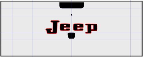 Small Retro "Jeep" Gladiator Tailgate Emblem