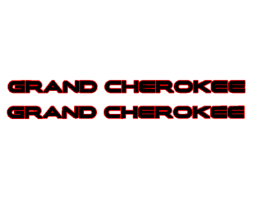 Grand Cherokee Fender Emblems (Pair)