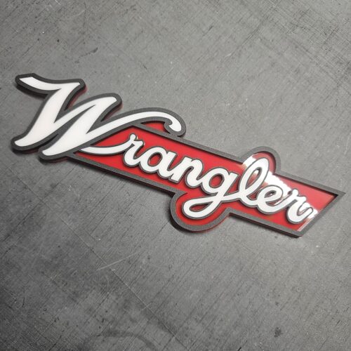 Retro Wrangler Cursive Emblem