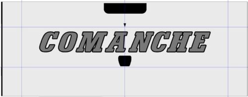 Comanche Tailgate Emblem